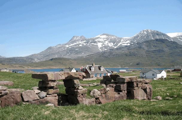 Church ruins in Igaliku, South Greenland