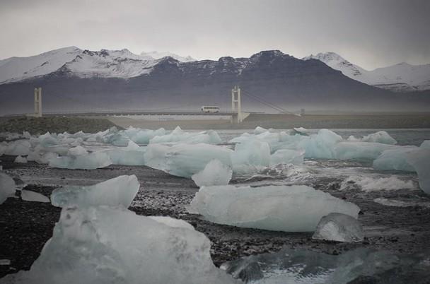 Area de glacier lagoon, South Iceland